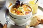 American Seafood Soup With Lemon Aioli Recipe Appetizer