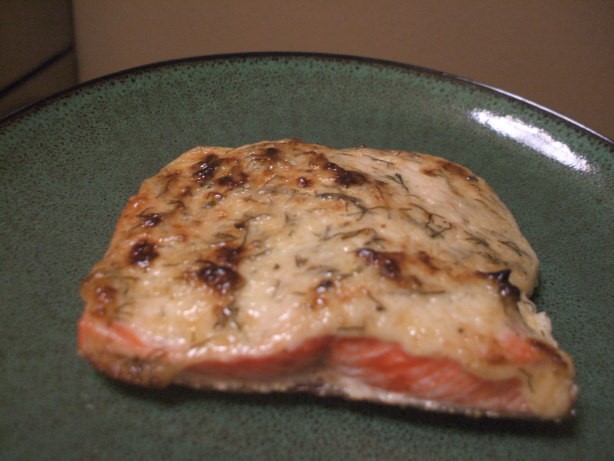 American Baked Salmon With Herbed Mayonnaise Dinner