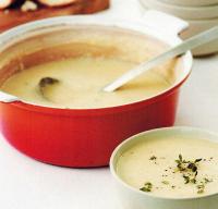 Mediterranean Roasted Garlic and Potato Soup Soup