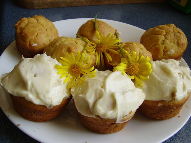 American Yellow Sour Cream Cupcakes Dessert