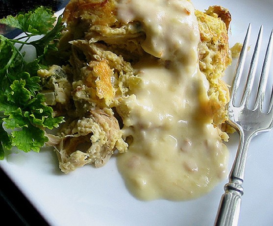 American Chicken and Cornbread Stuffing Casserole 2 Dinner