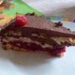 Cake Chocolate Mousse with Raspberries recipe
