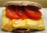 American Healthy Summer Time or Anytime Omelet Sammiesandwiches Appetizer