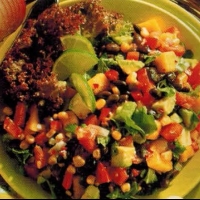Spanish Avocado And Black Bean Salad Appetizer