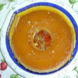 American Pudding of Condensed Milk with Orange Dessert