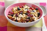 American Blueberry Cranberry And Orange Granola Recipe Dessert