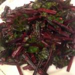 Canadian Beetroot Leaves from the Pan Appetizer