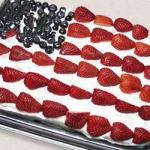 American Red White and Blue Strawberry Shortcake Recipe Dessert