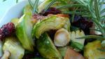 American Warm Brussels Sprout Salad with Hazelnuts and Cranberries Recipe Dessert
