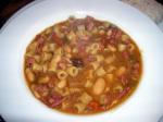 British Mix and Match Pasta and Bean Soup Appetizer