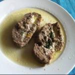 American Meatloaf Stuffed with Ricotta and Spinach Appetizer