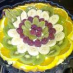 American Tart with Cream and Fresh Fruit Appetizer
