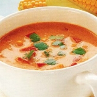 Australian Chilli Corn And Red Capsicum Soup Soup