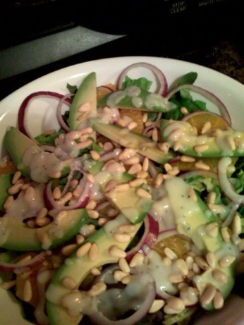 British Miriams Salad With Poppy Seed Dressing Appetizer