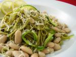 American Sauteed Zucchini and Fettuccine Dinner