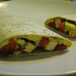 American Rolls of Tofu Smoked Red Peppers and Avocado Appetizer