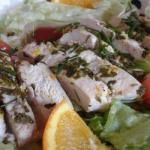 American Chicken Salad with Herbs and Citrus Appetizer