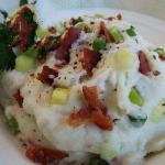 American Mashed Potatoes with Bacon and Cammambert Appetizer