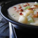 American Winter Soup with Leek and Potato Dinner
