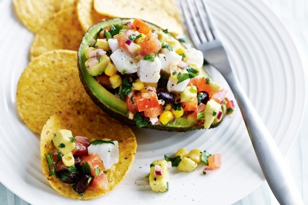 American Cevichefilled Avocados Recipe Appetizer