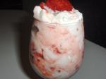 American Crushed Strawberries and Cream Dessert