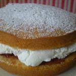 British Sponge Cake Victoria Traditional Dessert