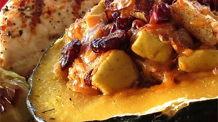 American Applestuffed Acorn Squash Recipe Dessert