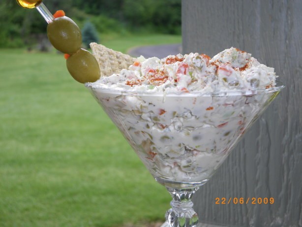 British Dirty Martini Dip Appetizer