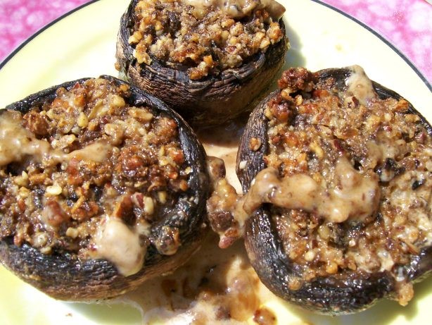 British Pecanstuffed Mushrooms Appetizer