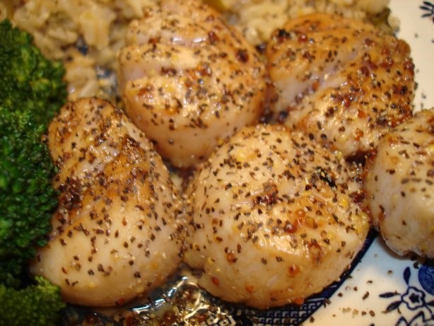 British Pepper Grilled Scallops BBQ Grill