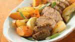 British Glutenfree Roasted Pork Tenderloins with Sweet Potatoes and Pears Dinner