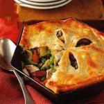 American Chicken Pie with Fruit Appetizer