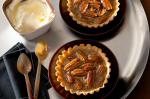 American Pecan and Fig Pies With Brandy Cream Recipe Dessert