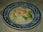 American Tortellini and Vegetable Chowder Appetizer