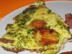 American Golden Onion and Dill Frittata Appetizer