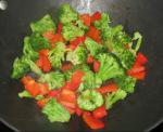 American Broccoli and Bell Peppers 1 Dessert