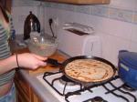 Canadian Pouring Batter for Traditional Pancakes Dinner