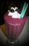 American Black and Blue and Raspberry Smoothie Appetizer