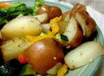 American Mediterranean Roasted Potatoes and Vegetables Appetizer