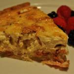 American Bacon and Double Cheese Quiche Dessert