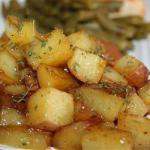 American Roast Potatoes with Garlic and Romero Appetizer