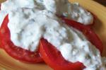 American Tomatoes With Creamy Dressing Appetizer