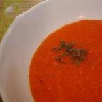 American Soup of Carrots and Sweet Red Pepper Appetizer