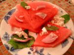 American Watermelon  Feta Salad With Ouzo Dressing Appetizer
