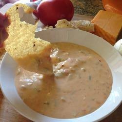 Mexican Cheese Fondue with Jalapeno Appetizer