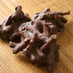 Salty Chocolate Pretzel Clusters recipe