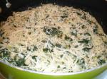 American Angel Hair with Garlic Spinach and White Beans Dinner