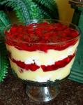 American Layered Cherries on a Cloud or Cherry Trifle Dessert