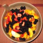 French Peach and Berry Salad Recipe Dessert