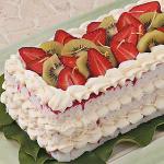British Strawberry Cheesecake Torte Dessert